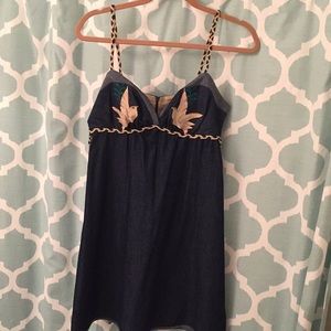 Blue Jean Bird Voom Dress